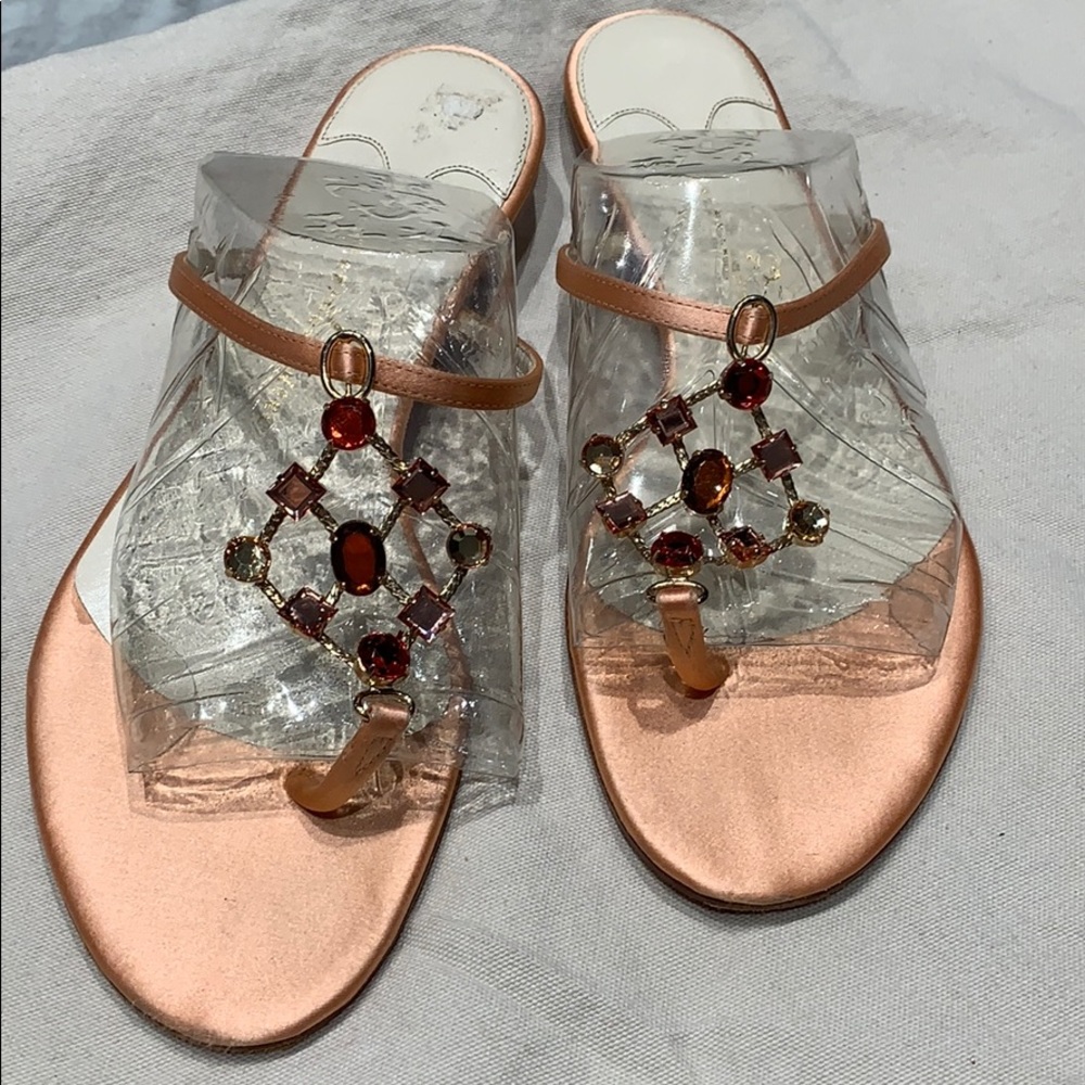 Satin sandals